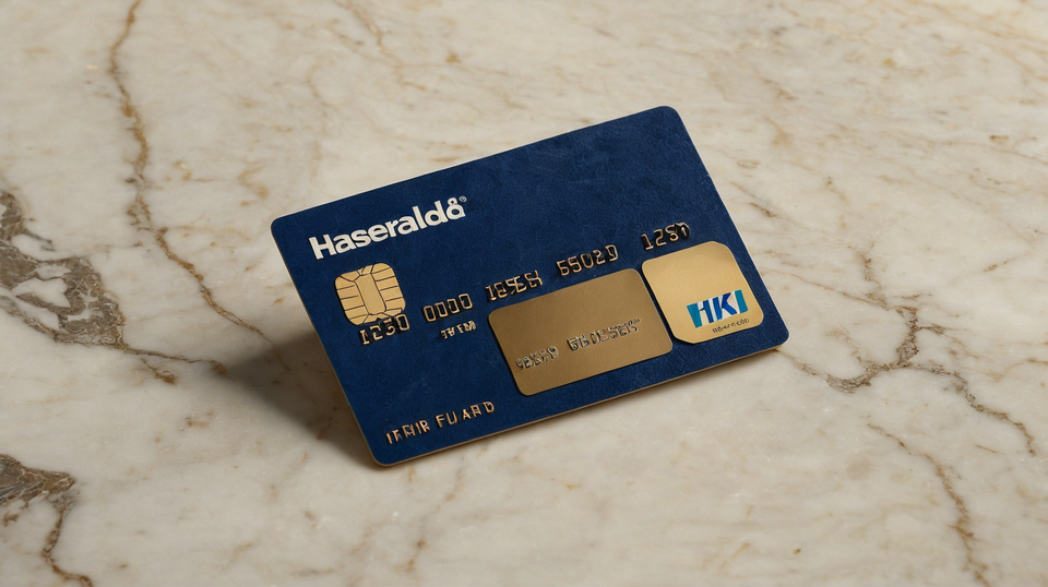 American Express Blue Cash Preferred credit card on a neutral background